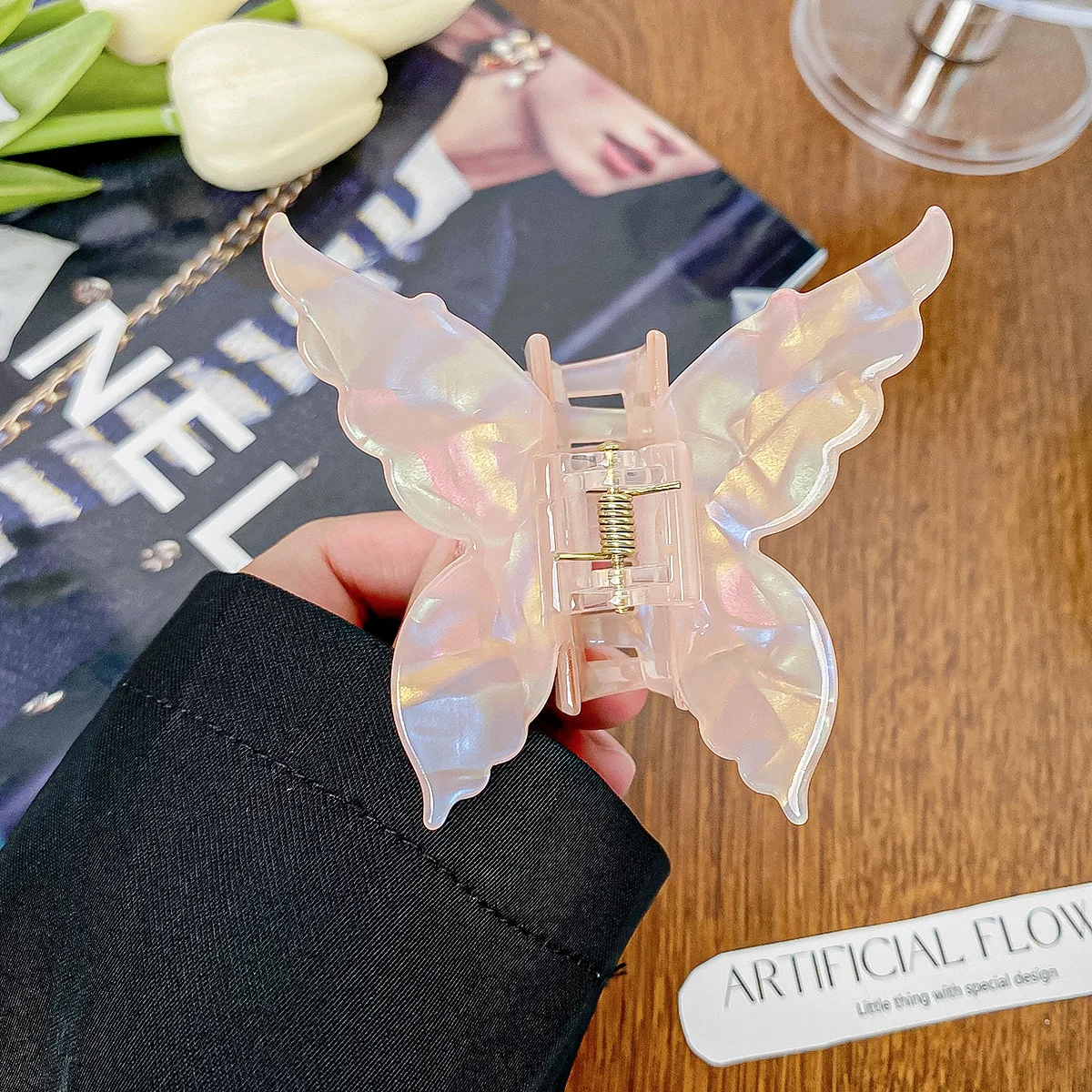 Shark Clip Large Acetic Acid Hair Grab Butterfly Hairdressing Accessories Barber Styling Female Back Hairpin Hair Clip