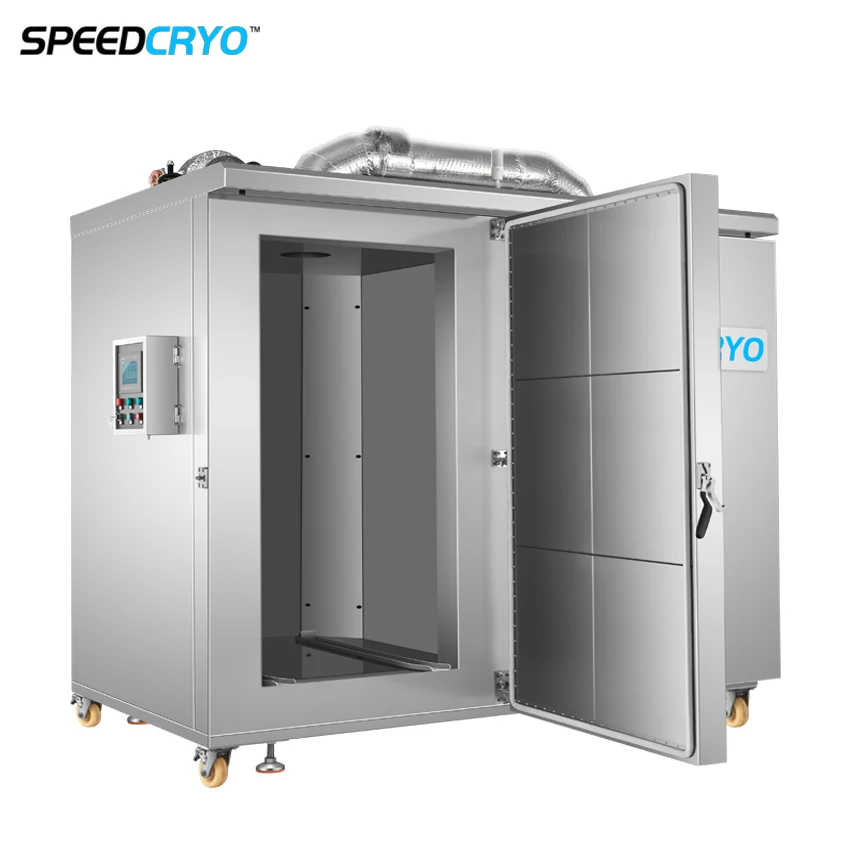 1000kg Hour Cryogenic Cabinet IQF Shrimp Frozen Machine Equipment Block Quick Lobster Blast Freezer For Fish and Meat
