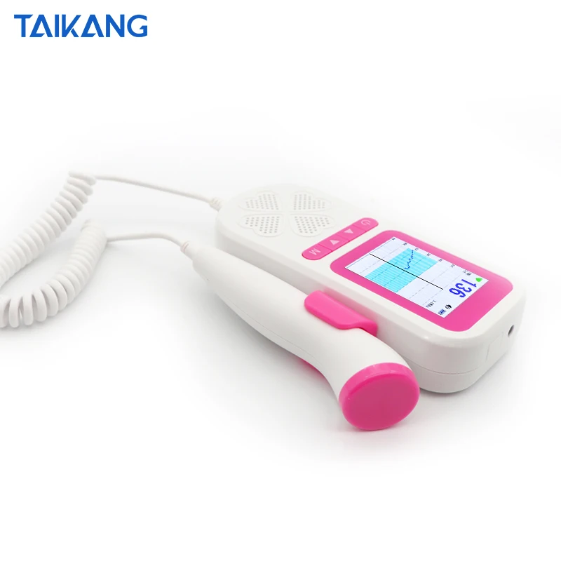  Color TFT Screen Display Ultrasound Pocket Doopler Fetal Heart Sound Monitor Hand Hold Pregnant