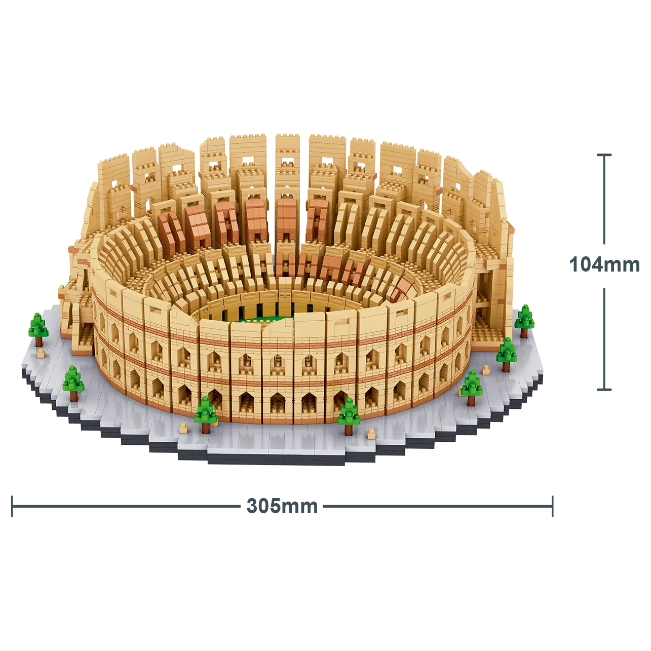 Brick Building Toy Set 5594 pcs mini block stem toy education street view block toy The Roman Colosseum