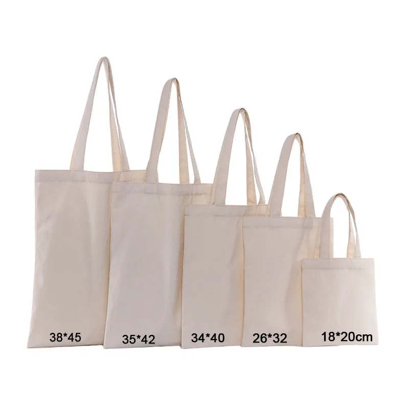 Wholesale Multicolor Cotton Canvas Tote Bags Reusable Eco-Friendly Shopping Bags Biodegradable Beach Handbags