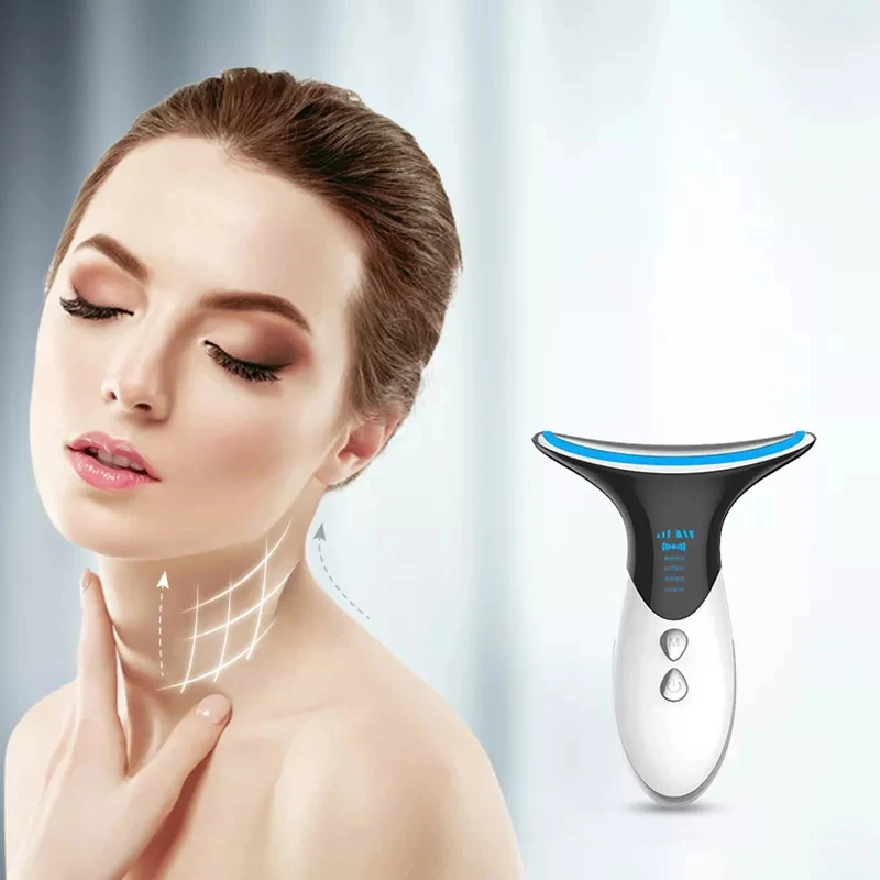 Home Use Face Massager Facial Lifting Tool Multifunction Neck Lifting Beauty Device