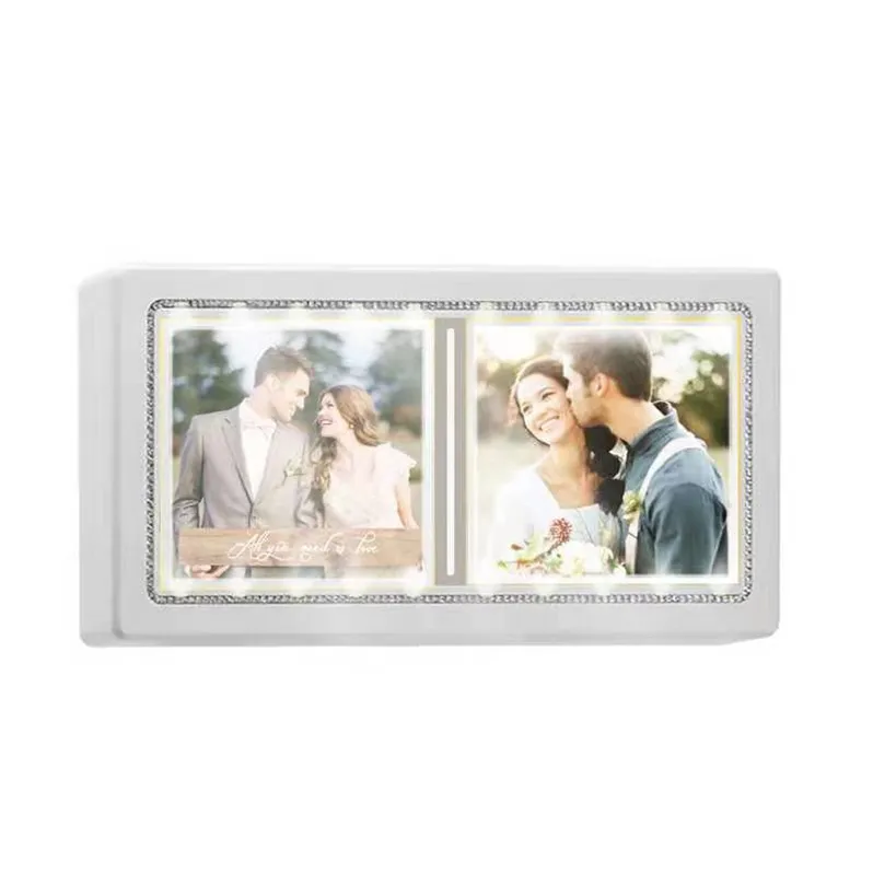 
Magic Mirror Led Creative Standing Transparent Acrylic Bulk Mini Magnetic Photo Frame 