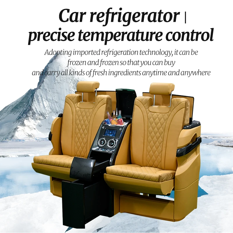 2023 Best Selling Lowest Price Car Interior Accessories Telescopic Bar Chair V-Class Interior Partition Wall With TV Display