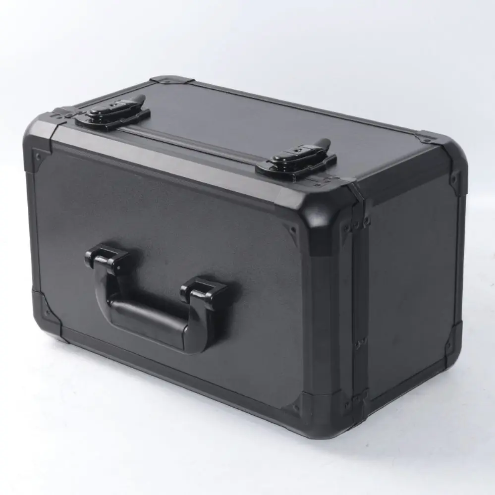 Portable Aluminum Tool Case Box Safety Equipment Aluminum Toolbox Instrument Box case Storage Suitcase Case With DIY Foam