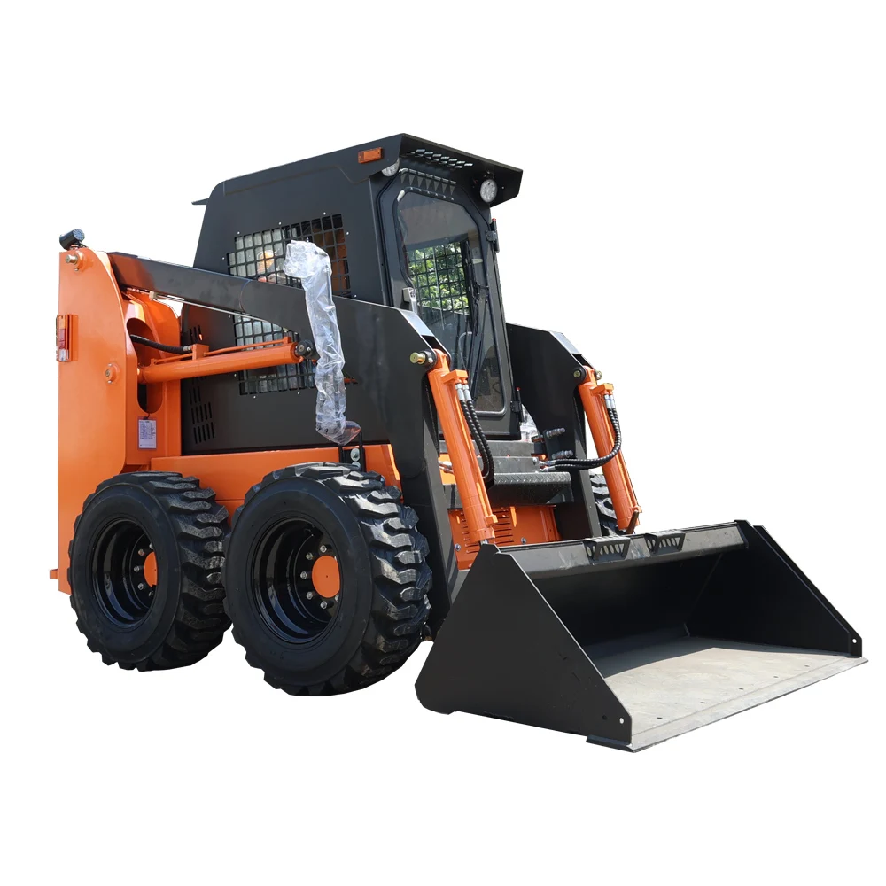 QILU EPA Skid Steer Loader Rubber Tracks With Attachments Can Ship to USA Canada