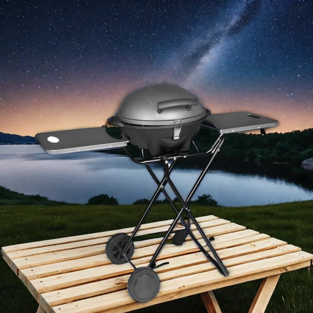 New outdoor garden courtyard home kitchen cabinet camping electric BBQ grill portable smokeless