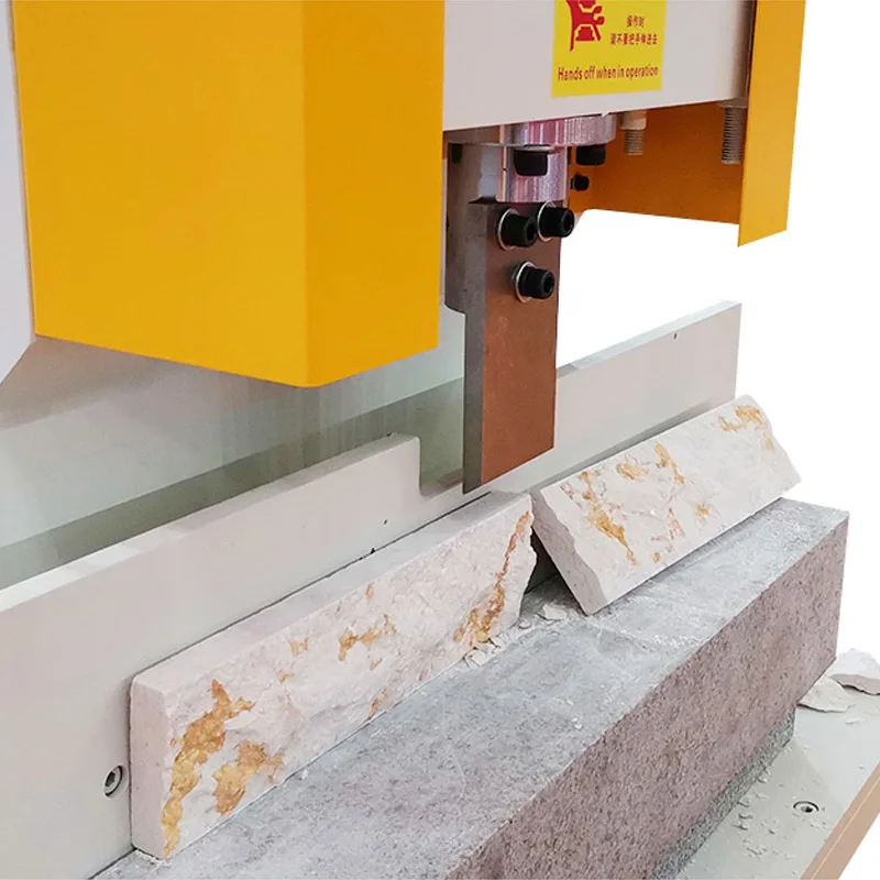 Hualong Machinery HLSY-S74 Hydraulic cutter Deocrative natural Mushroom split face Stone crushing Cutting Machine for sale
