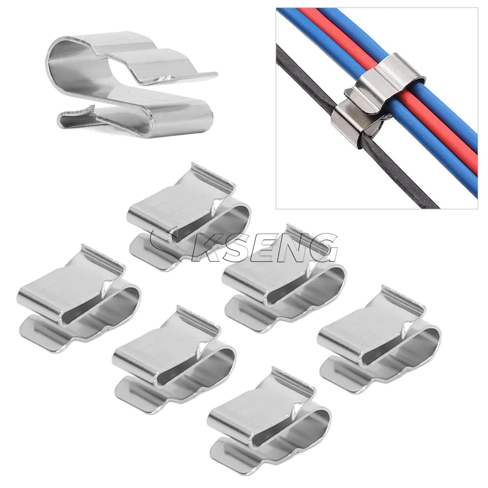 Solar Panel Mounting Stainless Steel Cable Fixing Wire Clip Solar Cable Clips Solar energy system accessories