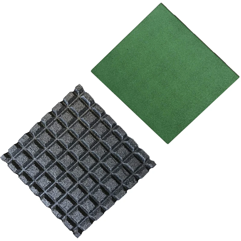 Wholesale Outdoor Safety 500X500x20mm Sport Solid Tile EPDM Interlocking Playground Rubber Flooring