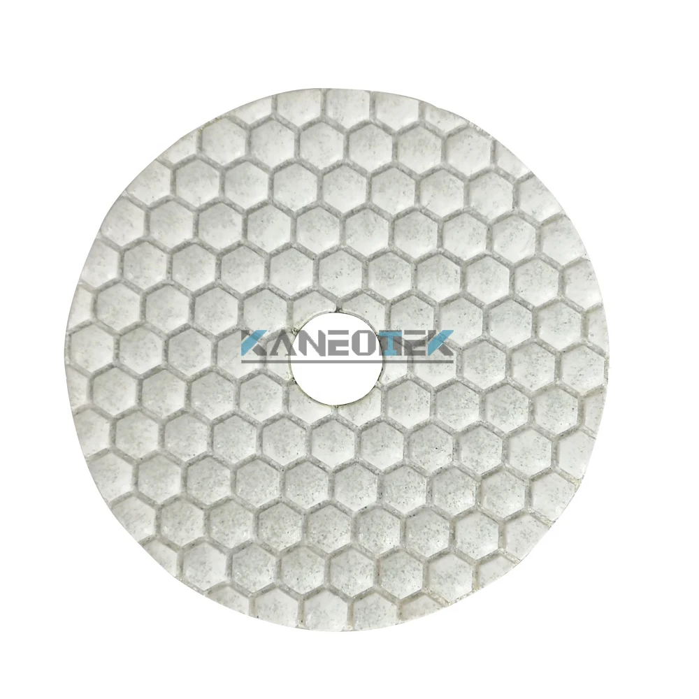Pressed 7 Steps 4 inch Dry Diamond Polishing Pad For Granite
