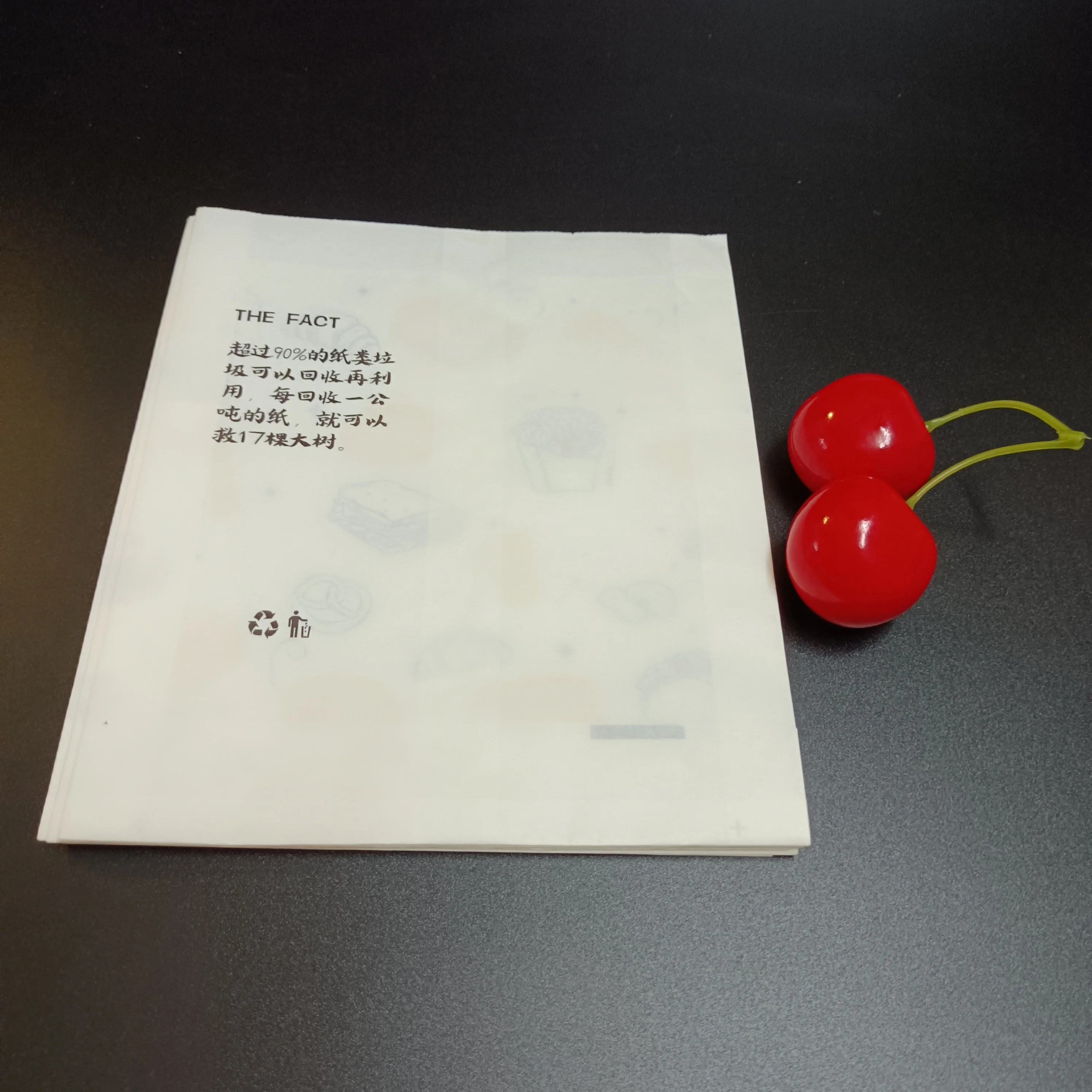 SP1593 Custom printed V sharp bag french fries packaging greaseproof paper bag for roasted chicken  deli to go