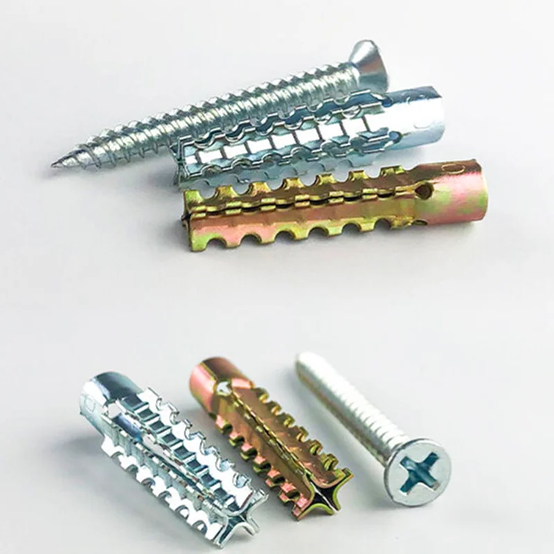 Factory sales Yellow zinc plated high carbon Steel Anchor for Aerated concrete Christmas Tree Anchors Universal metal anchor