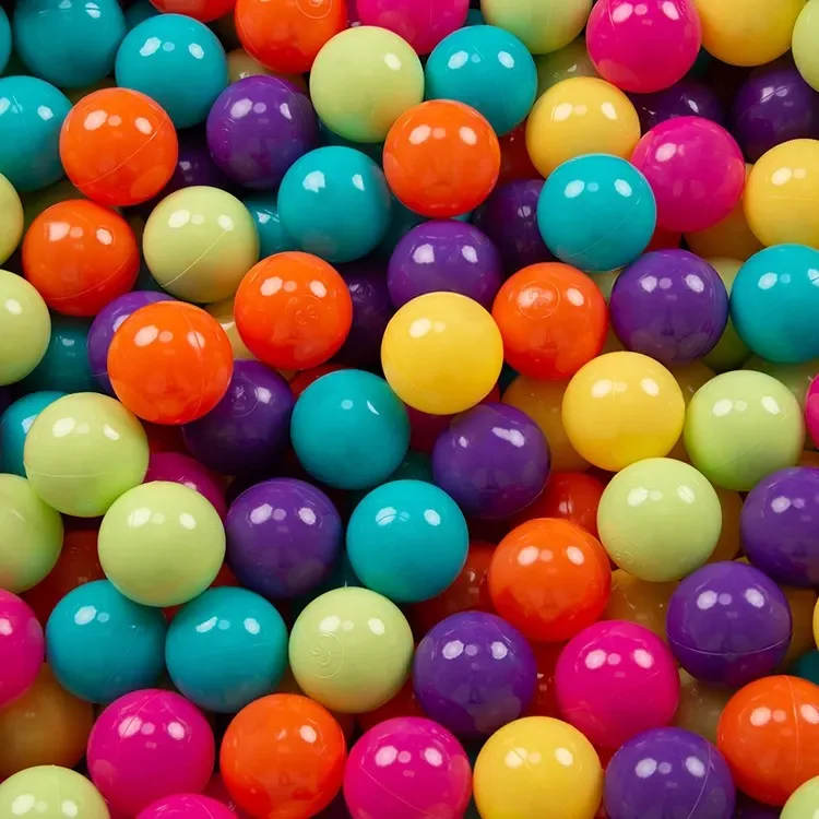 Non-Toxic Colorful BPA Free Play Pool Pit Balls for Toddlers Kids Birthday Party Decorations Tent Tunnels Pit Balls