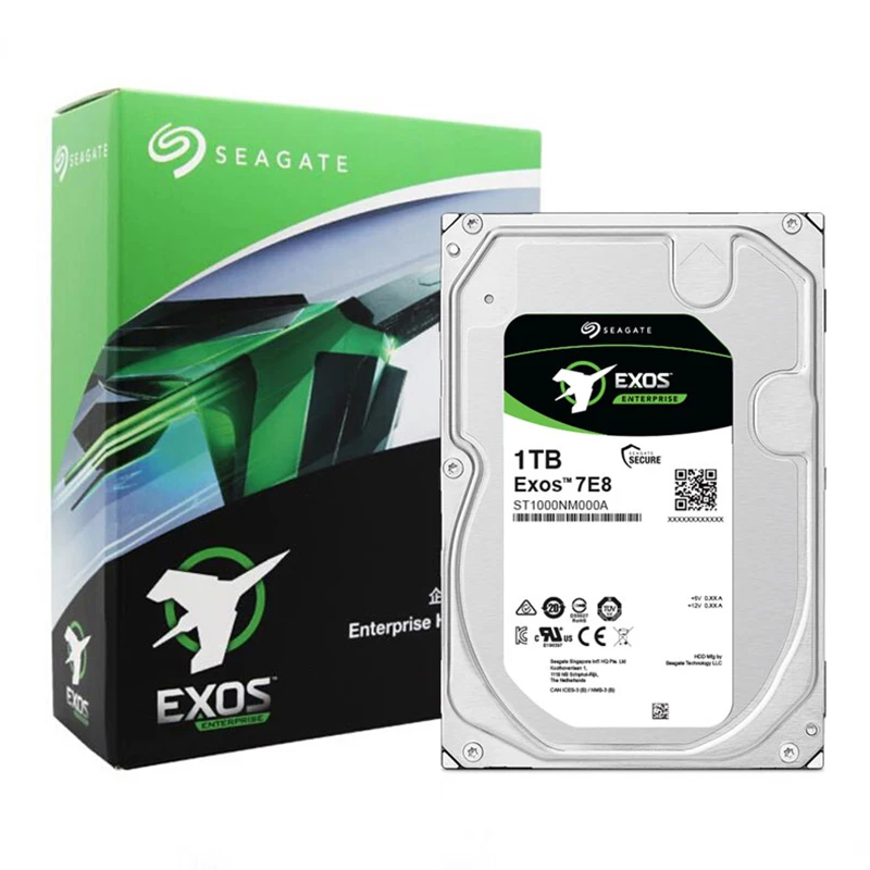 Original Seagate HDD 1TB Intern Hard Drive ST1000NM000A Exos 7200 RPM 6Gb/s 256MB Cache 3.5 SATA Enterprise Hard Drive Disk