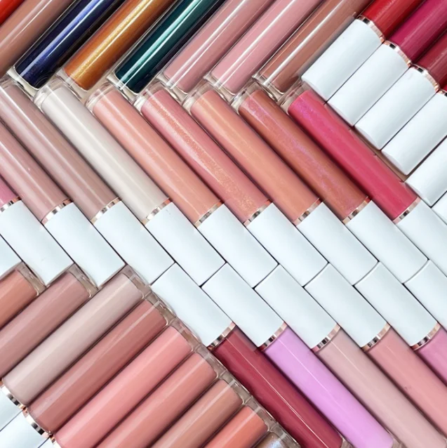 Vegan private label nude clear lipgloss tube vendor plumping lip gloss base vendors lip gloss