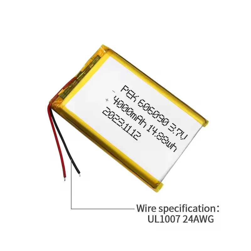 Lithium Ion polymer Battery Lipo battery PEK606090 3.7V 4000mAh Long-lasting Power Safety Protection Mini Printer Battery