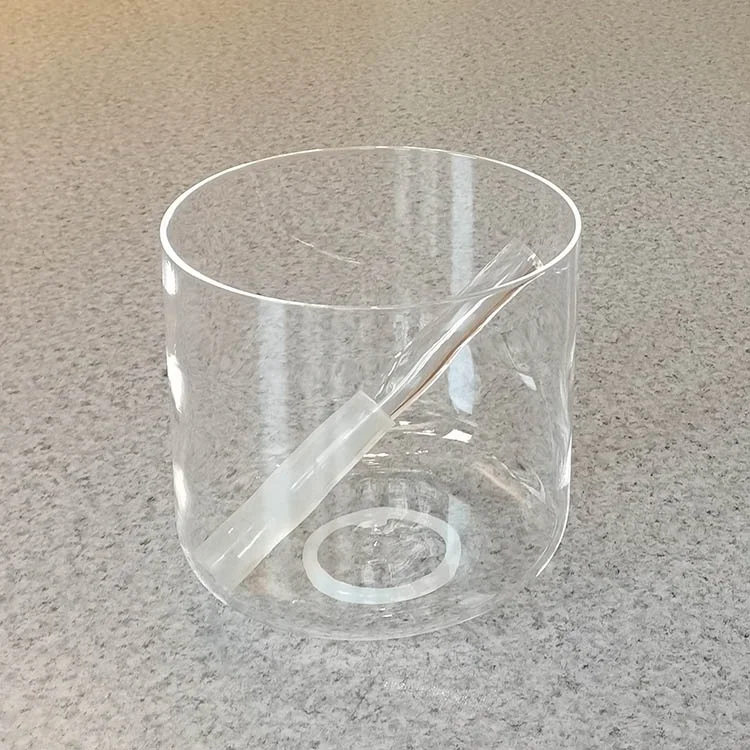 Clear Crystal Singing Bowl Alchemy Singing Bowl Gemstone Cosmic Quartz Bowl for Sound Healing