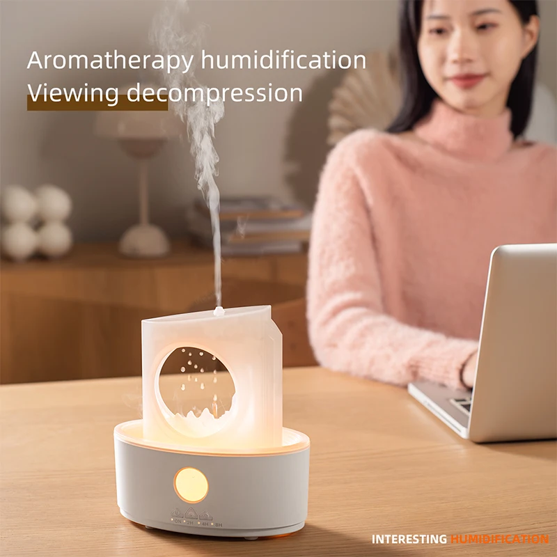 Fast Shipping Raindrop Aroma Diffuser Rain Fall Fogger Lamp Raindrop Aroma Essential Oil Humidifier Rain Cloud Diffuser Warm