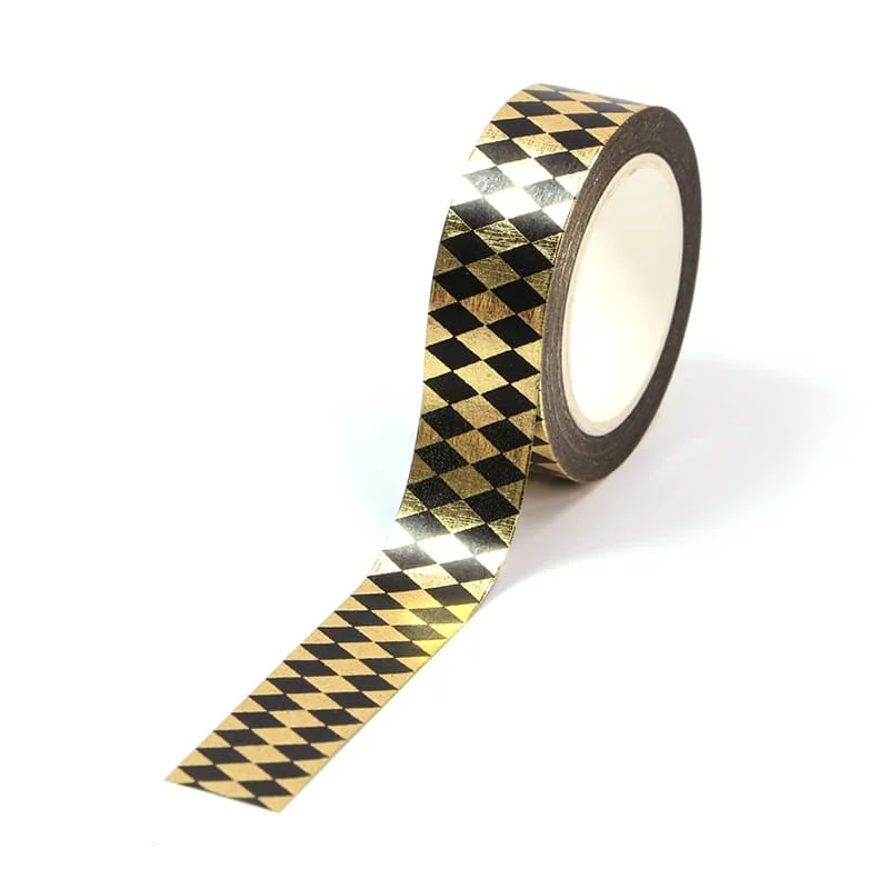 Gold Foil Box Sealing Washi Tape Custom Printed Gift Wrapping Tape