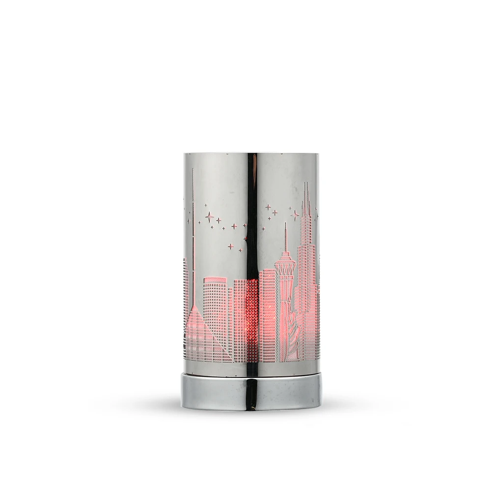 OEM Stainless Steel Aroma Warmer New York Citylight Candle Wax Melt Warmer
