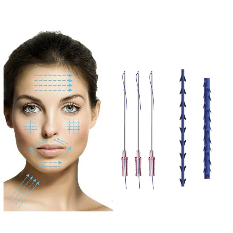 Beauty Pdo Thread 21g*100mm Cog 3d with L Type Cannula Korea for boday shaping