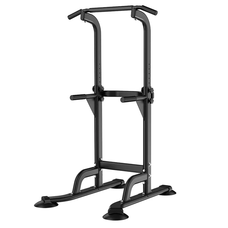 Height-Adjustable Dip Station Power Tower Squat and Pull-Up Bar for Strength Training Home Workout Fitness Equipment