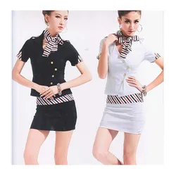 PoeticExist Stewardess Airline Uniform Performance Clothing Sexy Lingerie Underwear