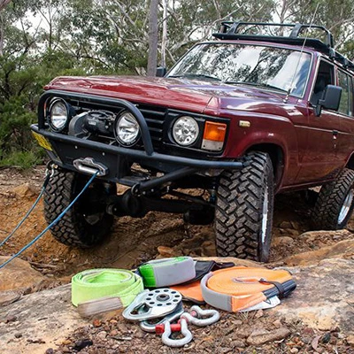 4x4 внедорожный буксировочный трос, утолщенный Трос Прицепа/ремень прицепа, OEM ODM 100% полиэстер 15T 9M