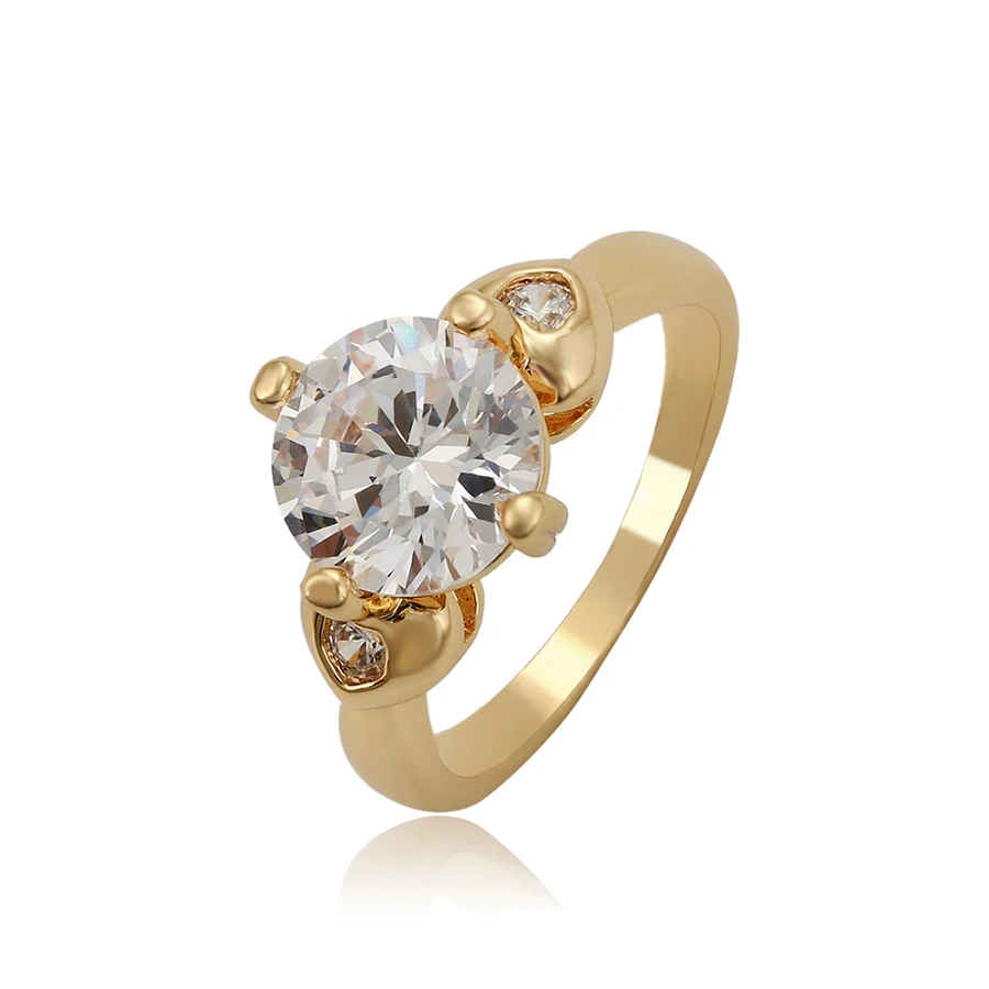 16057 xuping factory ring quality Environmental Copper Synthetic CZ ring diamond