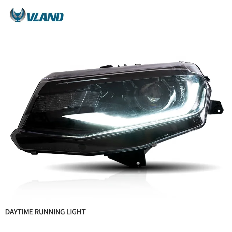 VLAND LED Headlights With Sequential turn signal Lamp 2016-2019 Front Head Lamp For Chevrolet Camaro