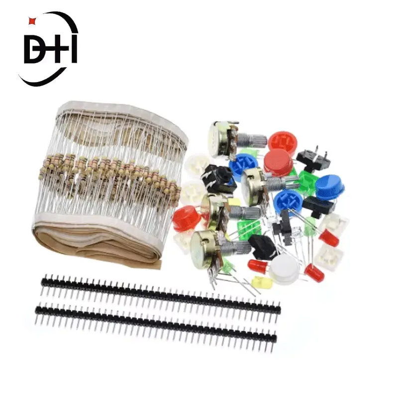 Handy Portable Resistor Kit for Arduino Starter Kit UNO R3 LED potentiometer tact switch pin header