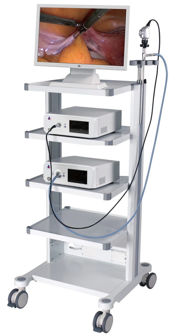 Medical endoscope portable endoscopy video camera system with endoscope adapters