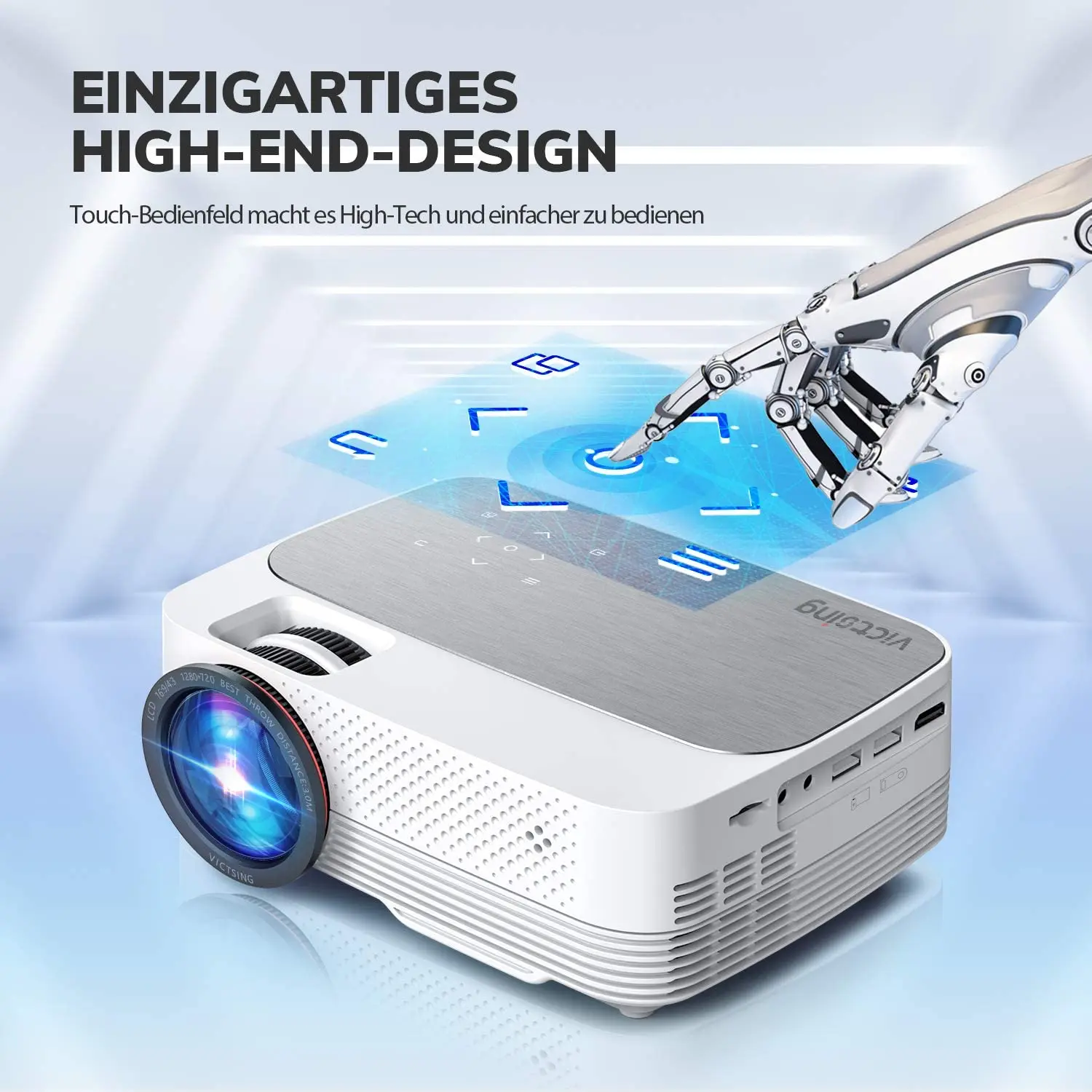 Hot-selling Mini 720p LCD HD 300inch Large Screen Projector for Home Theater Basic Version