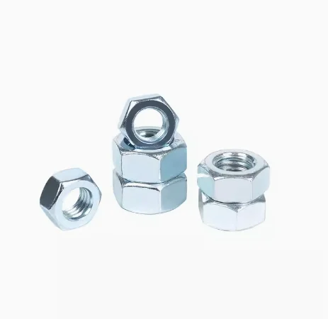 Din 934 Hex Nut zinc blue white plating OEM ODM OBM for Standard Parts One-stop Customized Service Depends on The Size M18, M20