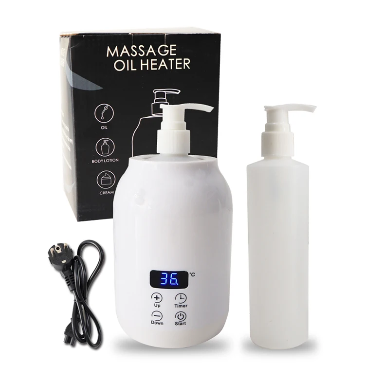 Thermostatically Controlled  Massage Oil Warmer Smart Touch Key Electric Warm Lotion Dispenser Lube Gel Cream Warmer