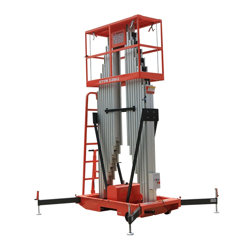 Perlonged Service Life Aluminium Material Personnel Electric Lifting Platform for Outdoor