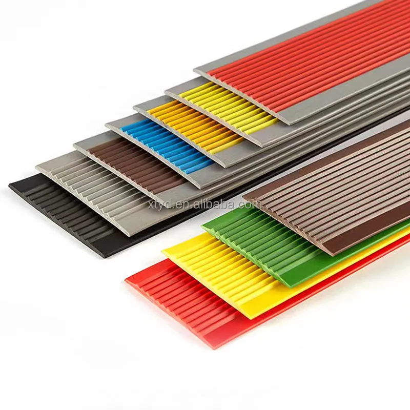 Anti-slip Stair Edge Protection Wood Stair L Shape Anti Slip Pvc Rubber Strip Stair Nosing