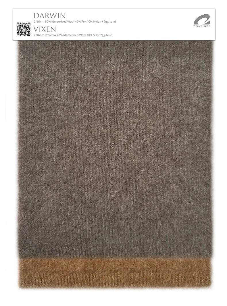 Manufactory Anti Static Chunky 50 Mercerized Wool 40 Fox 10 Nylon Blended Yarn