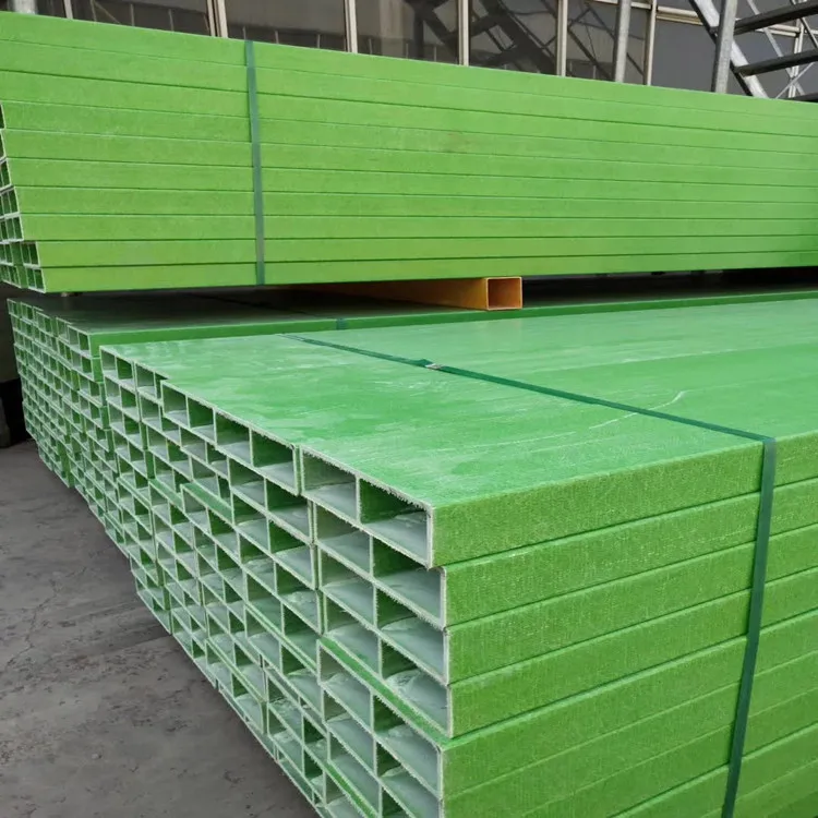 GRP/FRP Pultrusion Rectangular Tube Fiberglass Square Pipes