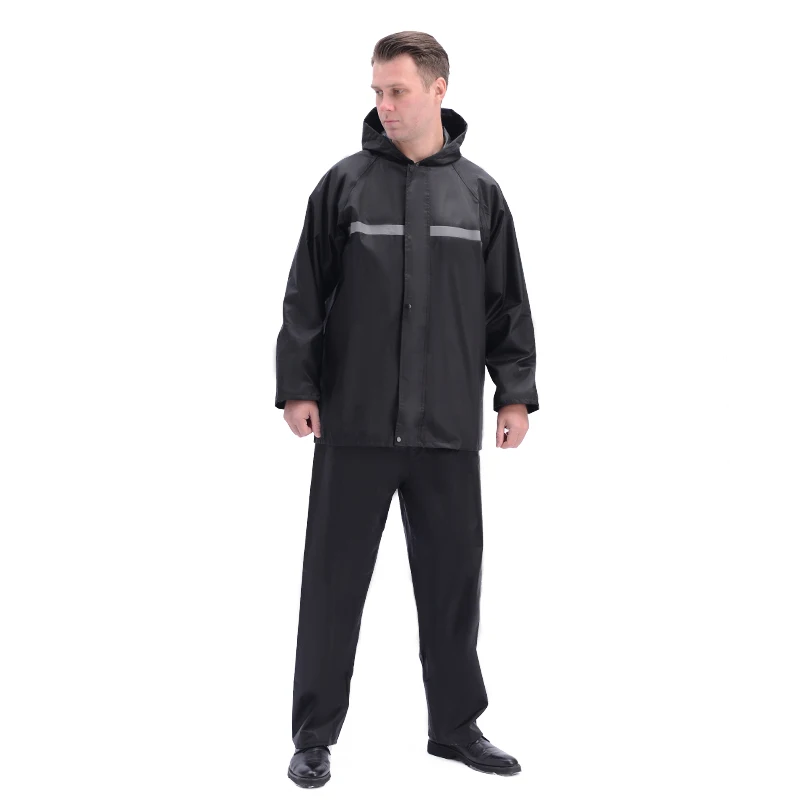 Rain Coat Jacket Rainfreem Worker Long Pu Rainwear Raincoats Red Pu Raincoat Chaeap Long Jackets Adult 100% Waterproof Rainy Day