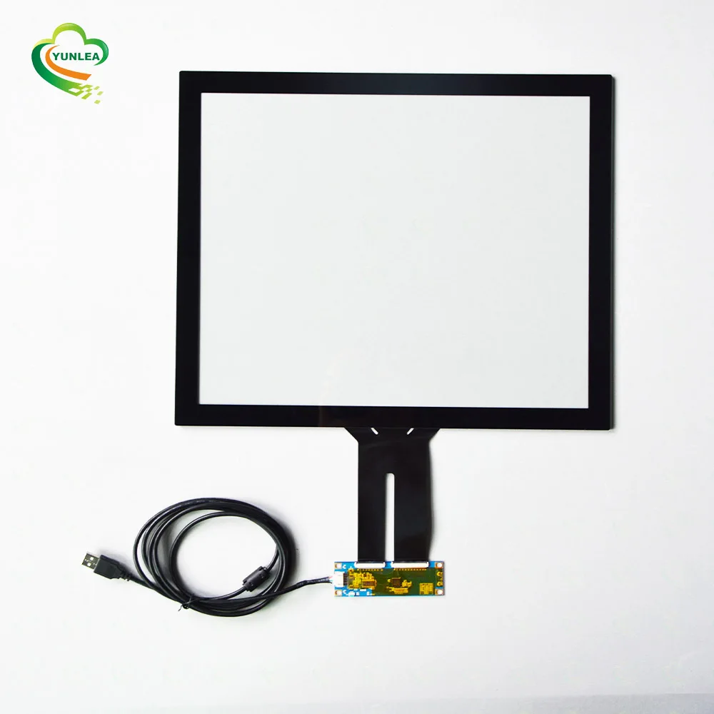 Hot selling big size 17 inch PCAP capacitive touch screen panel 17' kiosk touchscreen for ATM machines