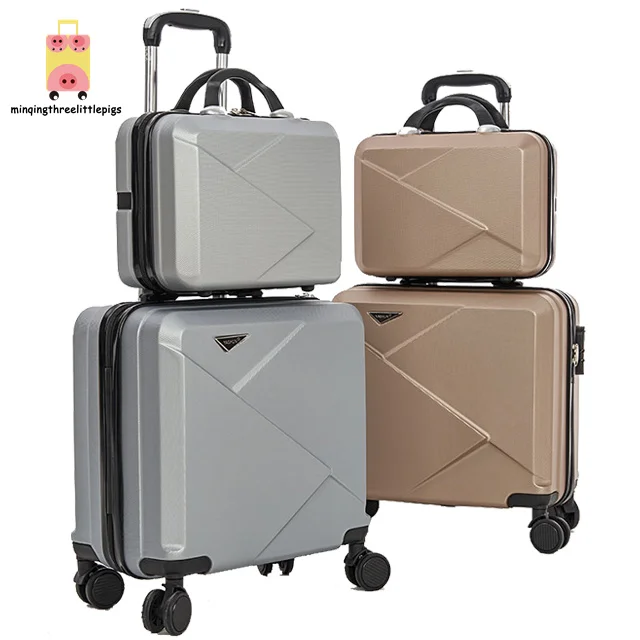 Mother and child wholesale 14 18 Hardcase Travel Trolley Luggage Sets foldable luxury suitcase
