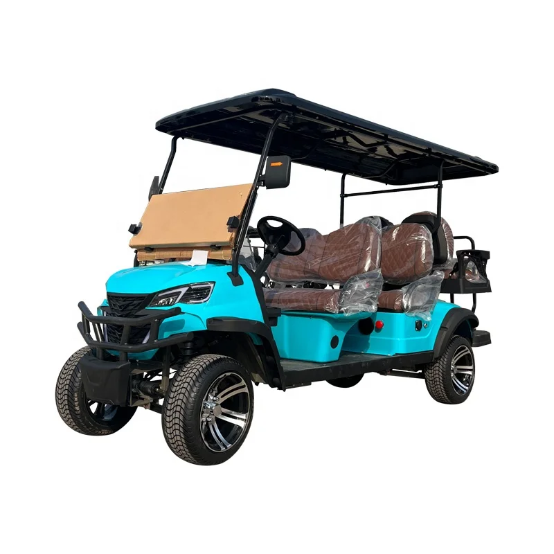 Weliftrich smart lithium battery golf car EW2048K 4 seats Electric Golf cart smart golf cart foldable shield