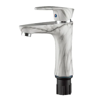 Plastic Basin Mixer Faucets Bathroom Water Mixers Single Hole Basin Sink Faucet Modern Hot Cold Water Mixer Basin Faucet