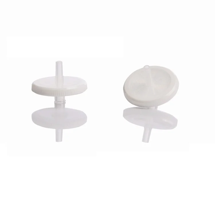 Fiberglass syringe filter with complete pore size Fiberglass syringe filter