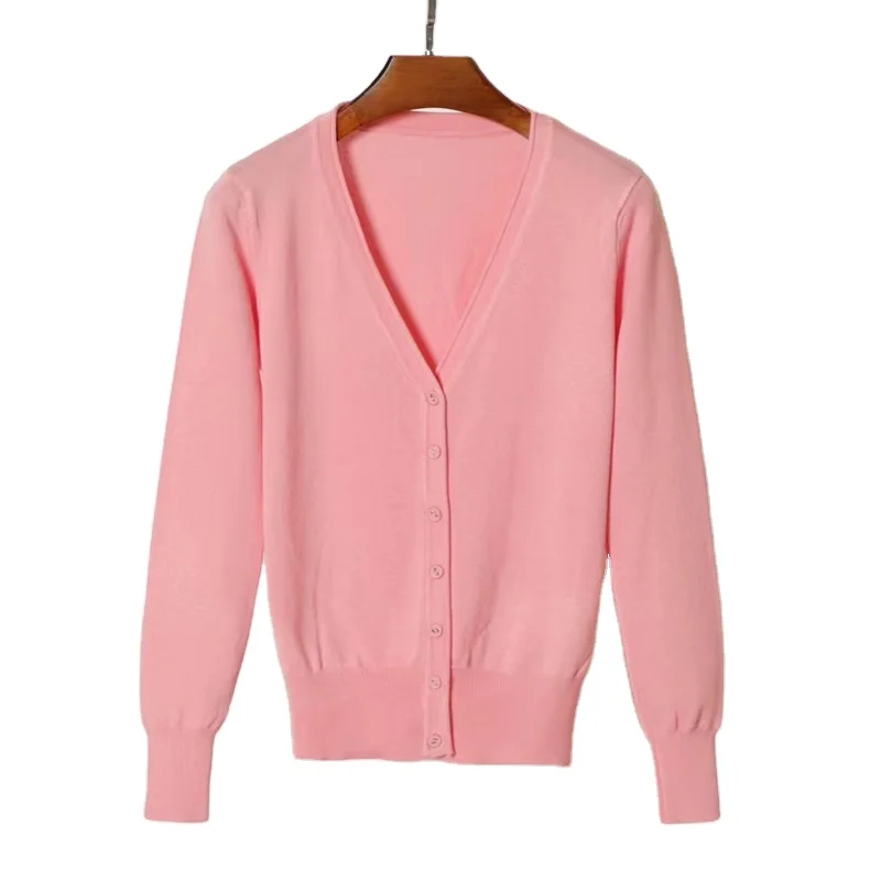Лидер продаж вязаный кардиган осенняя Женская одежда повседневный пуловер свитер для женщин