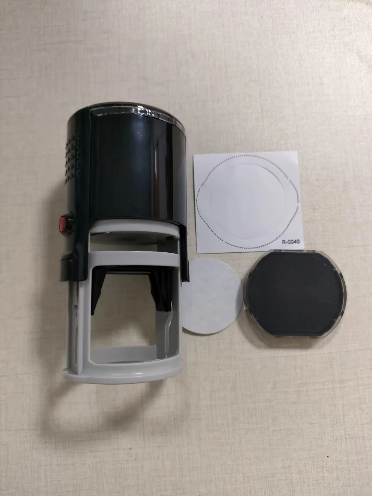 Top Seller New Model High Quality DIY Blank office use Self Inking Rubber Laser Stamp.