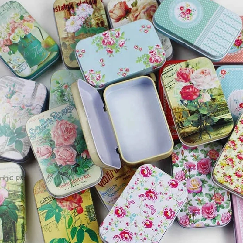 Child resistant Metal Tin boxes for Candy Chocolate MInt Gummy Storage