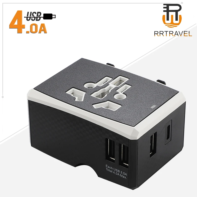 BS8546 Универсальный дорожный адаптер с 4 usb-портами для Великобритании США Австралии